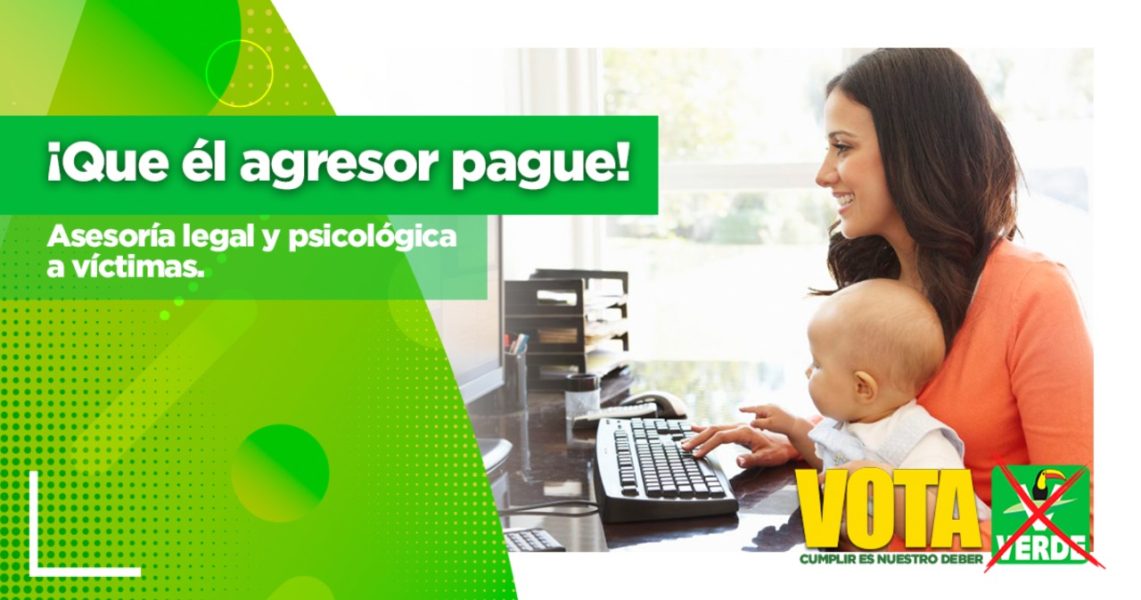 ¡Que el agresor pague! Asesoría legal y psicológica a victimas